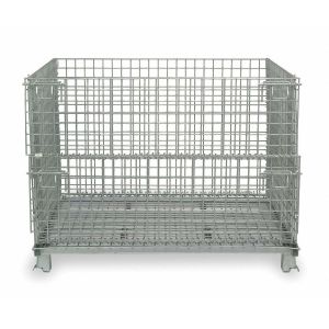 Buy cheap Foldable Wire Mesh Container Q235 50x100 Wire Mesh Pallet Cages from wholesalers