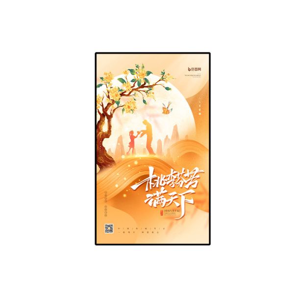 Indoor Advertising Digital Signage Lcd Display With Customizable Aluminum Alloy