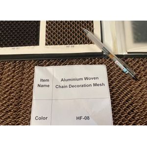 1.2mm Wire dimeter 8mm hole size HF-08 Color Aluminium Woven Chain Decoration