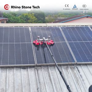 Buy cheap Dual Disc Solar Panels Cleaning Brush Rooftop/Mountain/Farming /BIPV Systems PV Array Units Washing Toolings Kit from wholesalers