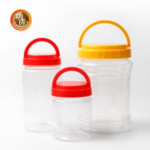 Buy cheap 2000g Food Packing Plastic Jam Bottle PET Screw Top Jars product