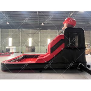 Commercial Super Mario Bros Theme Inflatable Water Slide With Pool For Sale Or