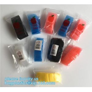 reusable custom apple k bags, Mini apple plastic baggies, Recycled Clear Mini