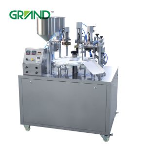 Hand Cream Semi Automatic Tube Filling And Sealing Machine , Plastic Tube