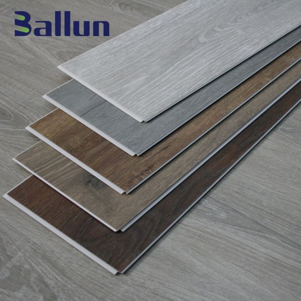 4mm 5mm SPC Vinyl Flooring Simple Color Fireproof Stone Plastic Flooring for