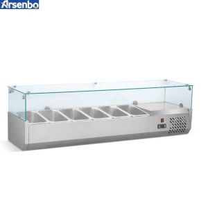 Arsenbo SS201 Pizza Prep Refrigerator Commercial Use Microcomputer Temp