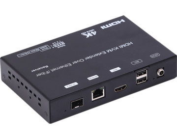 4K HDMI USB Fiber Optic Extender with IP extension option