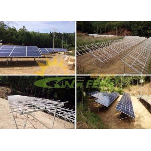Buy cheap Aluminum Solar Panel Mounting Rails , Mounting Structure Of Solar Panel from wholesalers