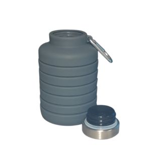 Buy cheap New Item Custom Logo 700ml Drink Bottle Black Silicone Water Bottle Collapsible from wholesalers