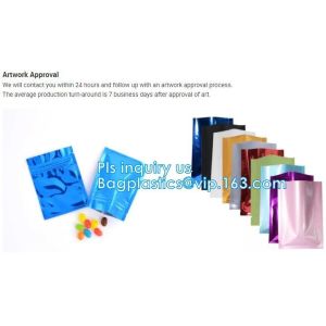 Buy cheap Medium Size Silver k Foil Bag Pouches , Clear Stand Up Pouches For Custom weed Packaging Medium Size Silver from wholesalers