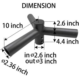 Triple Mount Spoke Mounting Bracket 120 Degree Pole Top Tenon Arms Inspection In