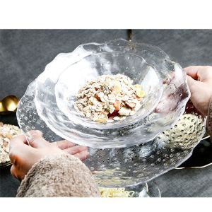 Buy cheap FDA Thick 4mm Irregular Shaped Glass Tableware Set from wholesalers