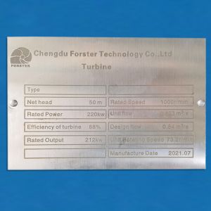 Hydroelectric Micro 100KW Francis Turbine Generator With Hydraulic Butterfly