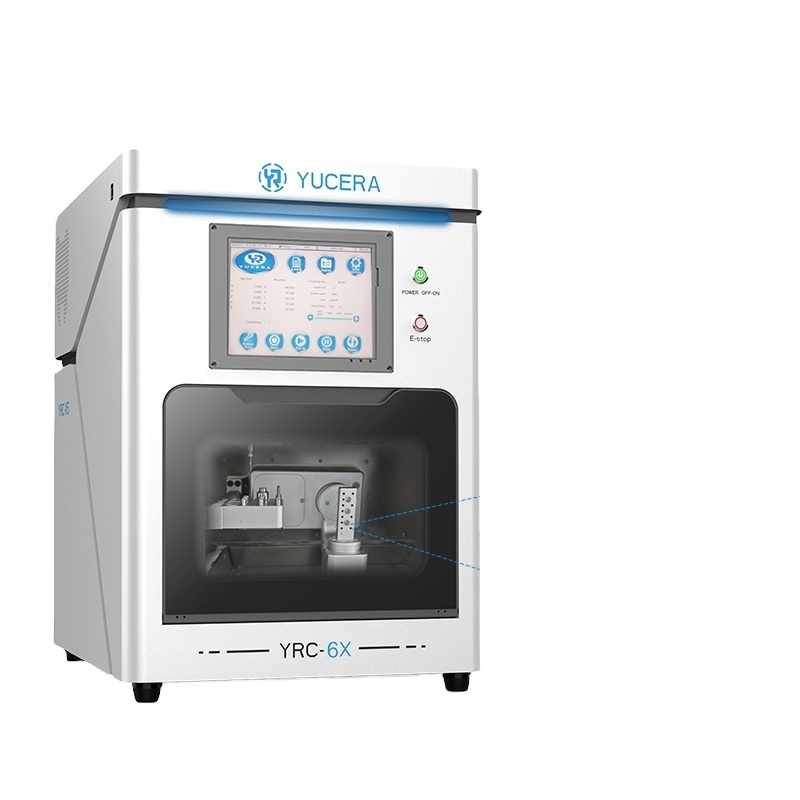 Buy cheap Yucera 5-axis 6X Cadcam Dental Wet Milling Machine Equipment for Lithium Disilicate and Titanium Columns from wholesalers