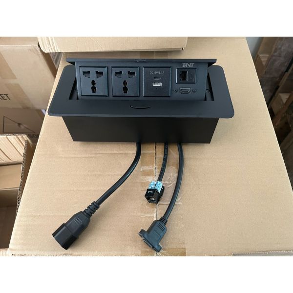 Buy cheap New popular zinc alloy pop up usb power socket 2 AC usb hdmi RJ45 for office meeting hotel from wholesalers