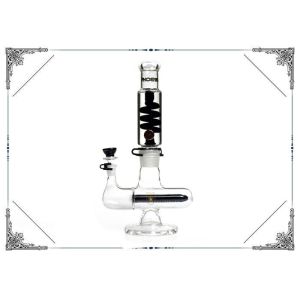 Buy cheap Glycerin Freezable Coil Tube Borosilicate Glass Smoking Waterpipe Hand Blown Bongs Beaker Thickness 7mm from wholesalers