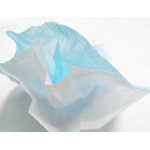White And Blue 3 Ply Non Woven Face Mask 17.5*9.5cm Against Avoid Bacteria