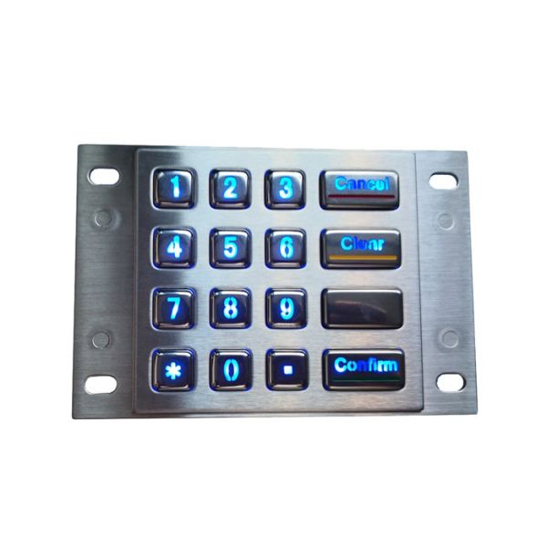 Buy cheap Blue Backlit IP65 DC5V 1.5mm Stroke Panel Mount Keyboard from wholesalers