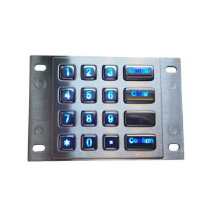 Buy cheap Blue Backlit IP65 DC5V 1.5mm Stroke Panel Mount Keyboard from wholesalers