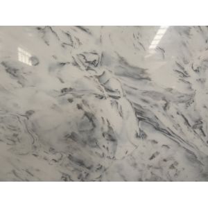 Buy cheap NSF Calacatta Quartz Stone Slab With White Background Scratch Resistant from wholesalers