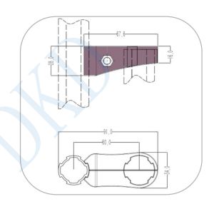 Buy cheap Top Sale High Quality Customized aluminum lean Tube Joint from wholesalers