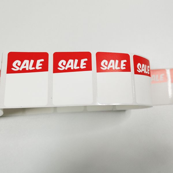 Rectangular BOPP Custom Retail Labels Writable Clear Waterproof Printable