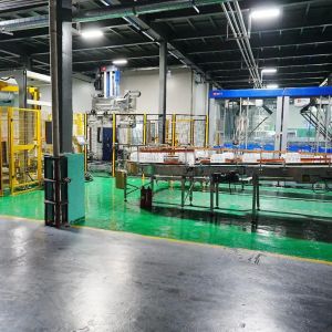 Buy cheap Customized Double-Lane Case Palletizer with Paper Separators for Bottled Water Line from wholesalers