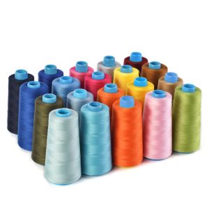 China Plastic Cone Optical White Sewing Thread , Eco - Friendly White Sewing Thread on sale