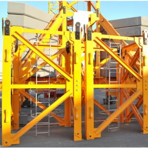 Buy cheap Flat Head Tower Crane Arm Length 60m Lifting 16 Ton Load Capacity from wholesalers