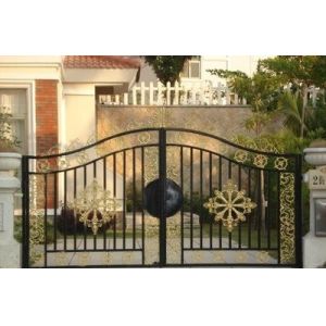 Buy cheap Arc Welding Rot Proof Wrought Iron Grille Lattice Door from wholesalers