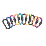 Buy cheap Colored Safety Aluminum Locking Carabiners D Shape 8x4.2CM 24G from wholesalers