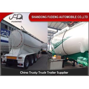 Buy cheap 3 Axles Bulk cement tanker trailers 45Tons Silo cement carrier steel material from wholesalers
