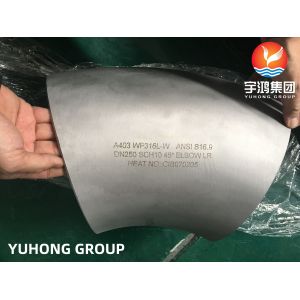 45Deg 90Deg 180Deg Butt Weld Elbow LR Stainless Steel WP304L 1/2" To 60" ASME