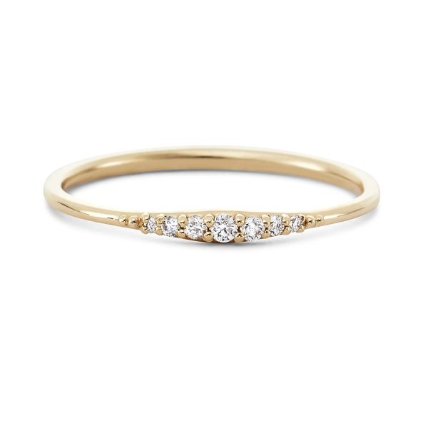 Quality Simply 14K Gold Plated Handmade Stacking Thin 925 Sterling Silver Rings for sale