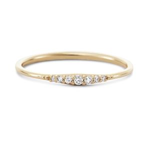 Buy cheap Simply 14K Gold Plated Handmade Stacking Thin 925 Sterling Silver Rings from wholesalers