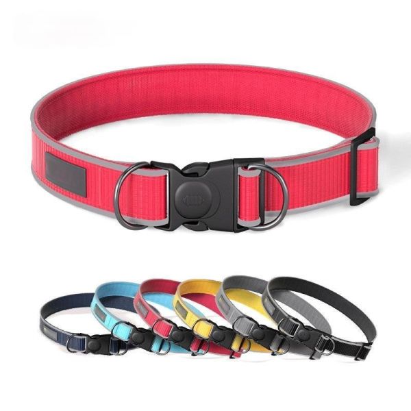 Quality Anti Lost Adjustable Reflective Dog Collars Custom Dog Collars for sale