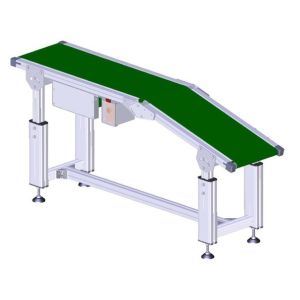 Buy cheap 12M PCB SMT Production Line 400mm 500mm Width Green PVC ESD Belt Conveyor from wholesalers