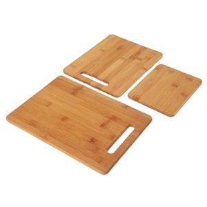 Buy cheap Bamboo Cutting Board Set Set of 3 with Easy Access Handle Hole and CE / EU product
