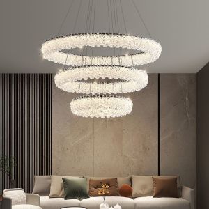 Buy cheap JYLIGHTING Led Stainless Steel Crystal Pendant Light Chandelier for Room Modern Pendant Light from wholesalers