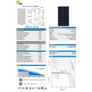 Buy cheap Solar Kit,Monocrystalline Module 36V 72 Cell,Mono 365W,370W,375W,380W  Solar Photovoltaic Module, Solar Power Station from wholesalers