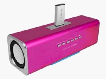 Quality portable Powerful FM mini speakers Support USB flash / Micro SD card (BT-S042) for sale