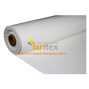 Buy cheap Weatherproof Water Repellent Silicone Coated Fiberglass Fabric with 50 m / 100 m Roll Length from wholesalers