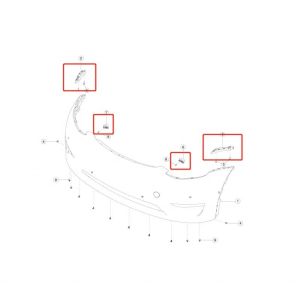 Buy cheap 2019- Year For Tesla Y-Type Front Bumper Bracket Fastener Part No. 149377000b 149377100b 149377200b 149377300b from wholesalers