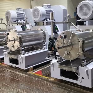 Buy cheap Low Temperature 55kW Paint Grinding Machine 100L Horizontal Sand Mill product