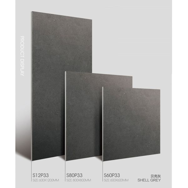 600x1200mm Dark Gray Matt Porcelain Tile for Bathroom and Bedroom