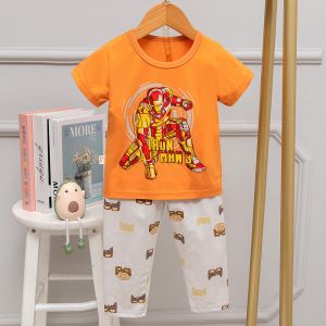 Buy cheap Heat Resistant Short Sleeve Pajama Set Cartoon Age 10 Pyjamas For 150cm Height from wholesalers