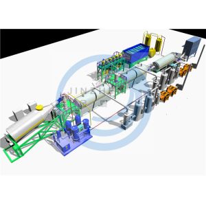 Buy cheap 30ton 40ton 50ton Continuous Pyrolysis Recycle Waste Tyre/Plastic/Rubber To Oil Equipment from wholesalers