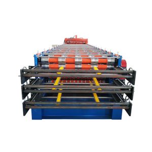 Roof Panel 0.8mm 220v Three Layer Roll Forming Machine Plc