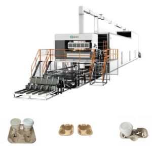 Buy cheap Disposable Paper Coffee Cup Tray Machine Rotary Pulp Molding Machine from wholesalers