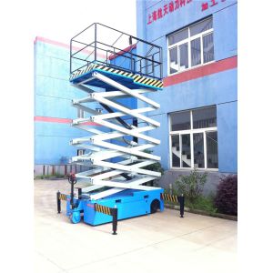 Portable Mobile Scissor Lift Table With Extendable Platform Anti Explosion